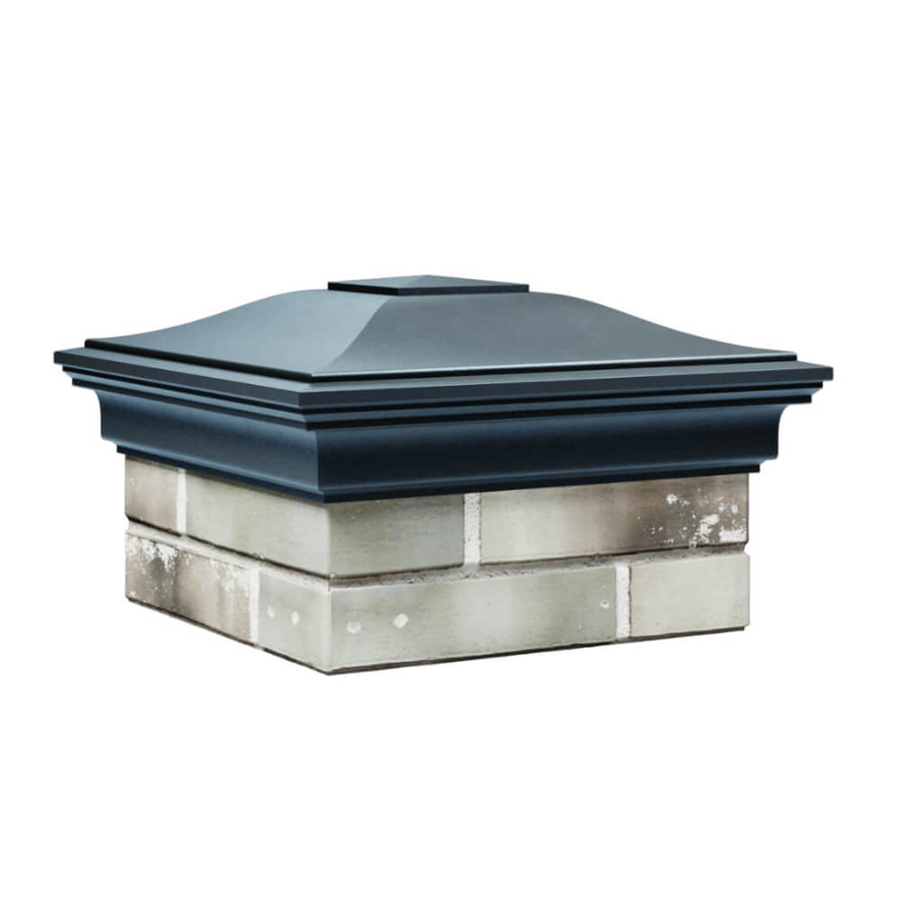 Колпак Zking Монблан Серый на столб 1.5х1.5 еврокирпича 0.7НФ (355х355мм) в Пскове фото