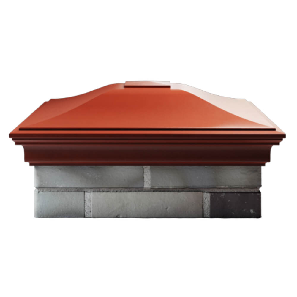 Колпак Zking Монблан Красный на столб 2х2 кирпича (515х515мм) в Пскове фото