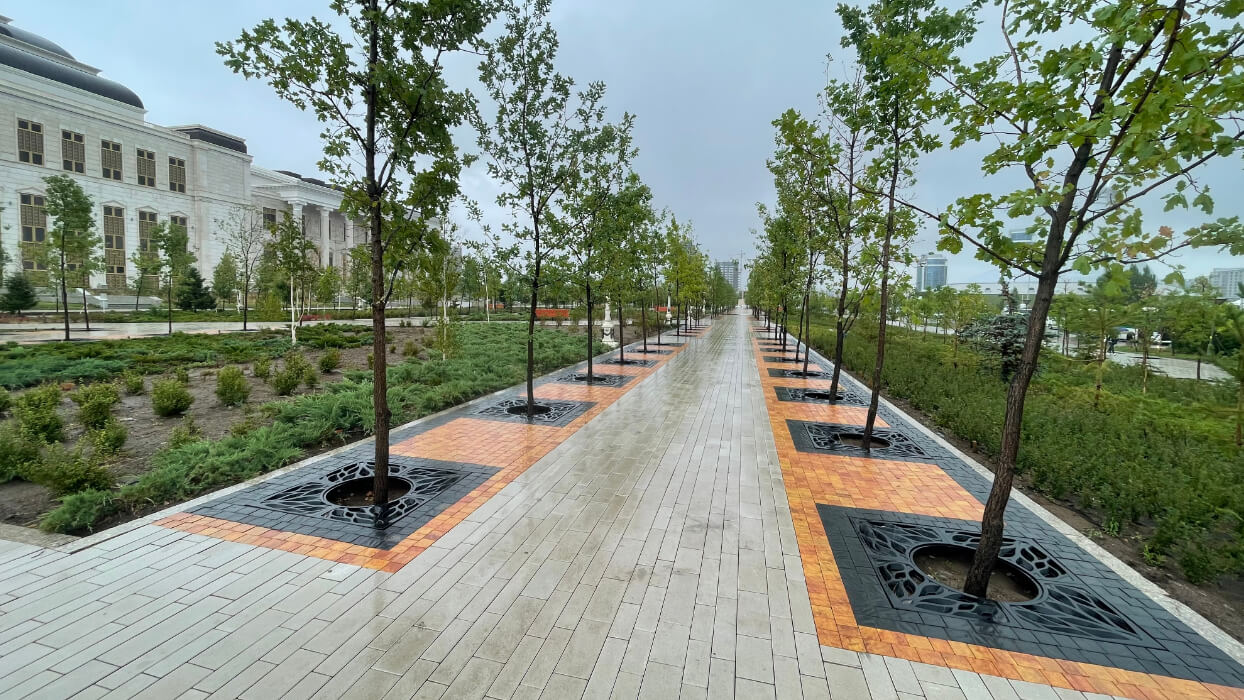 Приствольная решетка для дерева ZKING CRUST 1.2х1.2м Черная в Пскове фото