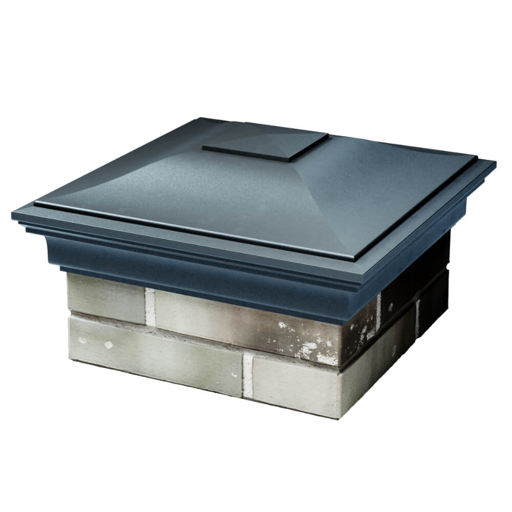 Колпак Zking Монблан Серый на столб 1.5х1.5 кирпича (385х385мм) в Пскове фото