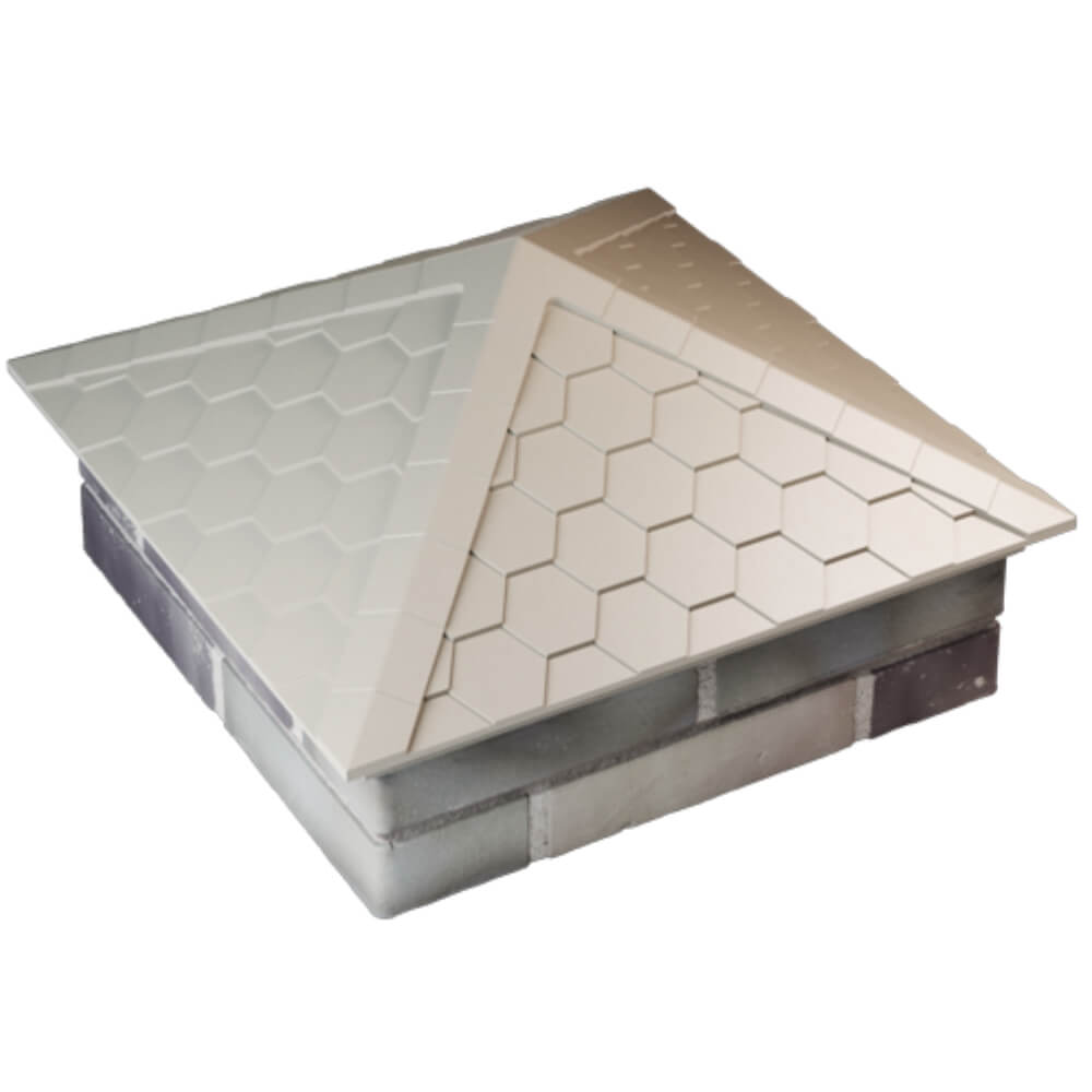 Колпак Zking Эверест Бежевый на столб 2х2 кирпича (535х535мм) Псков фото