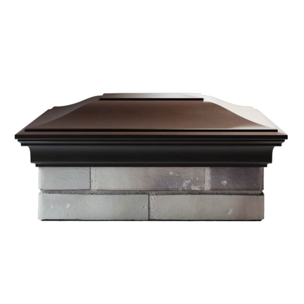Колпак Zking Монблан Коричневый на столб 2х1.5 кирпича (515х385мм) в Пскове фото