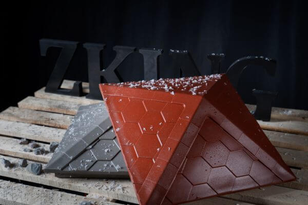 Колпак Zking Эверест Красный на столб 1.5х1.5 кирпича (390х390мм) в Пскове фото