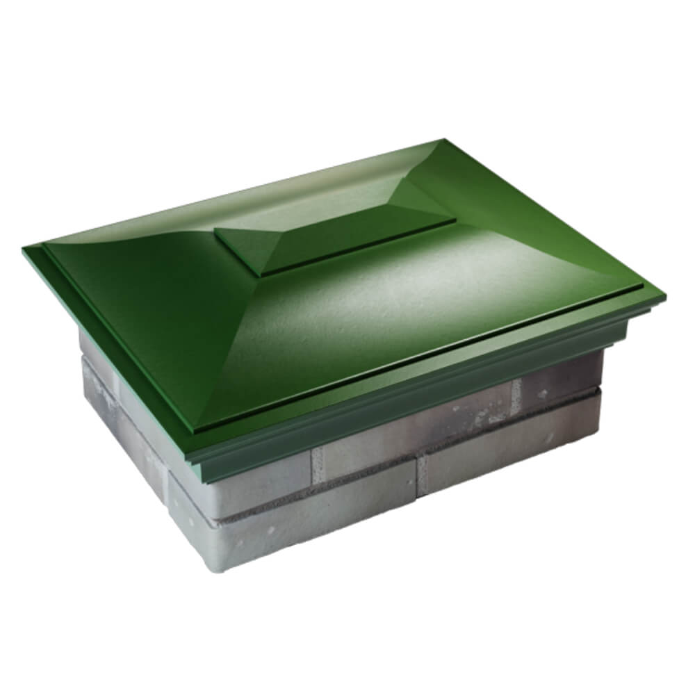 Колпак Zking Монблан Зеленый на столб 2х1.5 кирпича (515х385мм) Псков фото