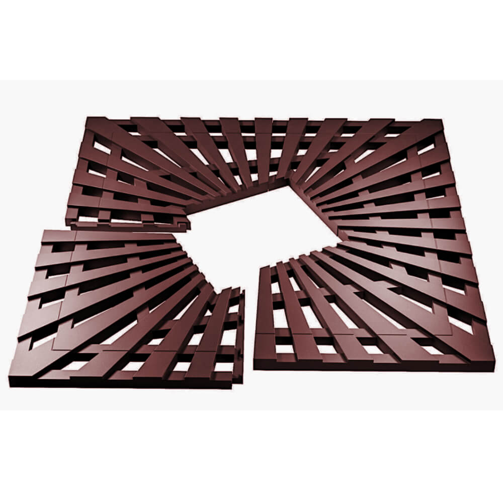 Приствольная решетка для дерева ZKING ATMOSPHERE 1.2х1.2м Коричневая в Пскове фото