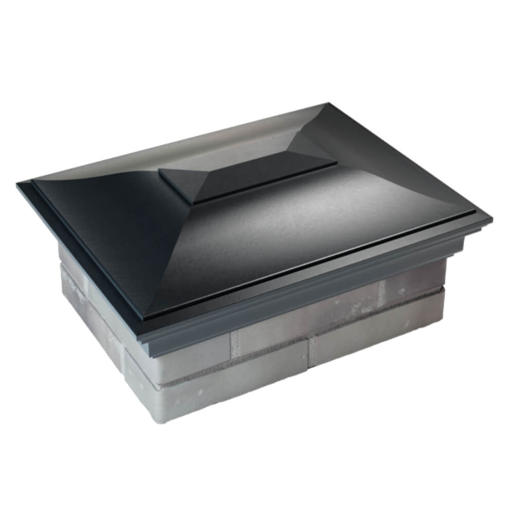 Колпак Zking Монблан Черный на столб 2х1.5 кирпича (515х385мм) Псков фото