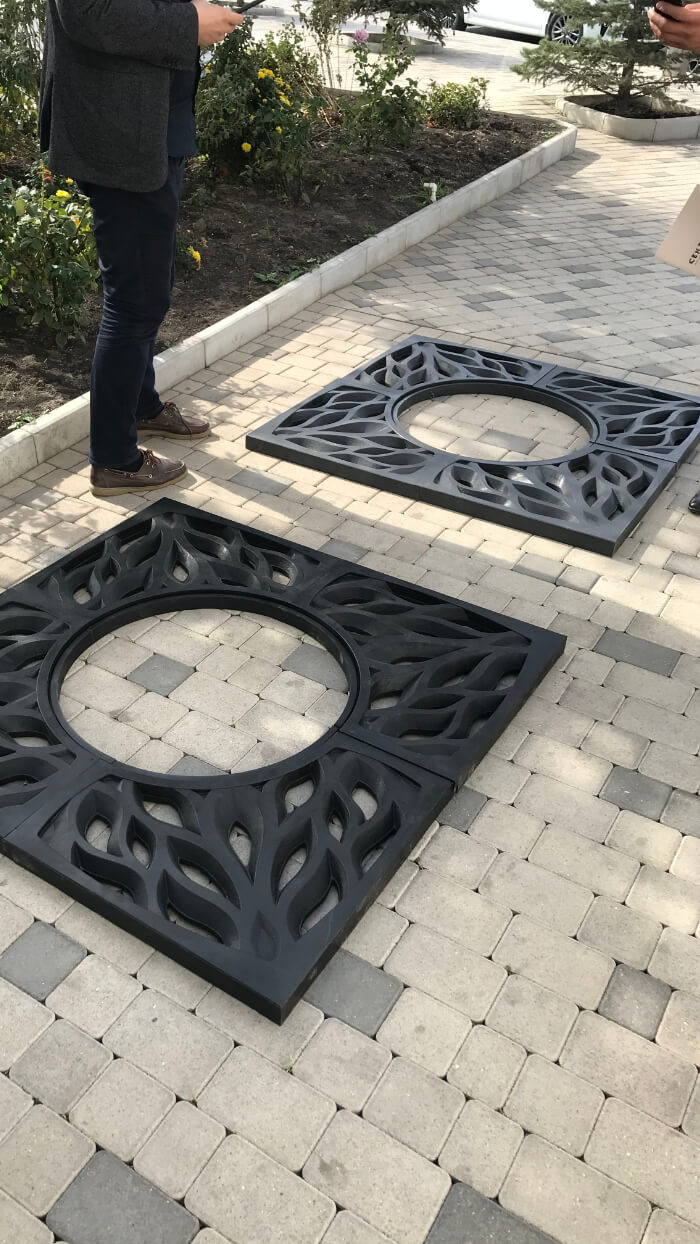 Приствольная решетка для дерева ZKING CRUST 1.2х1.2м Черная в Пскове фото