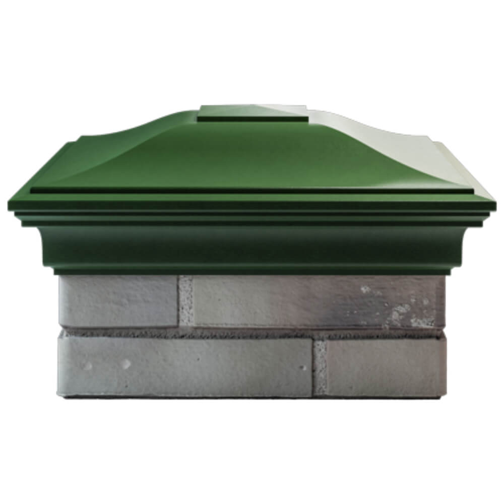 Колпак Zking Монблан Зеленый на столб 1.5х1.5 кирпича (385х385мм) Псков фото