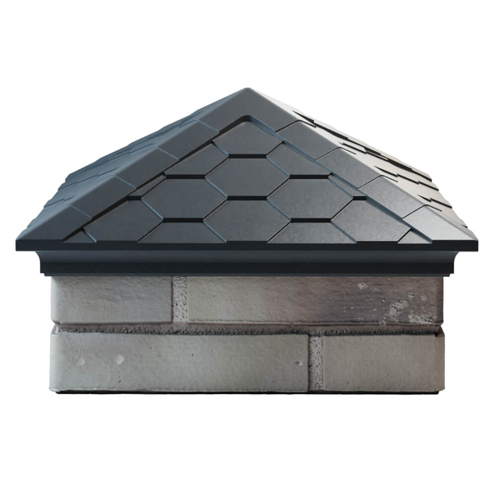 Колпак Zking Эверест Серый на столб 1.5х1.5 кирпича (390х390мм) Псков фото