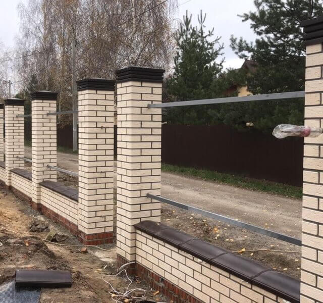 Колпак Zking Бона ХайТек Коричневый на столб 1.5х1.5 кирпича (385х385мм) в Пскове фото