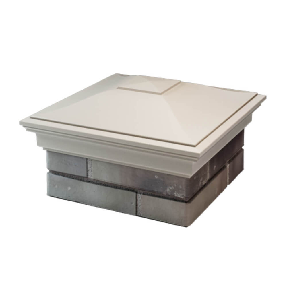 Колпак Zking Монблан Бежевый на столб 1.5х1.5 еврокирпича 0.7НФ (355х355мм) в Пскове фото