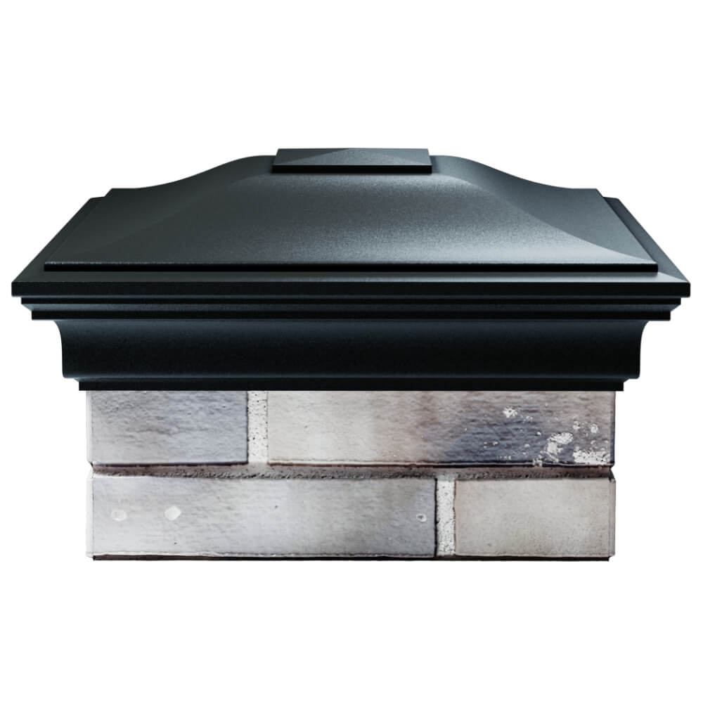 Колпак Zking Монблан Черный на столб 1.5х1.5 кирпича (385х385мм) Псков фото