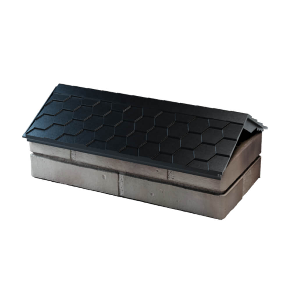 Парапет Zking Эверест Черный с посадкой на 1 кирпич (200/225/255мм) в Пскове фото