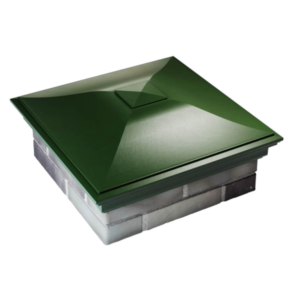 Колпак Zking Монблан Зеленый на столб 2х2 кирпича (515х515мм) Псков фото