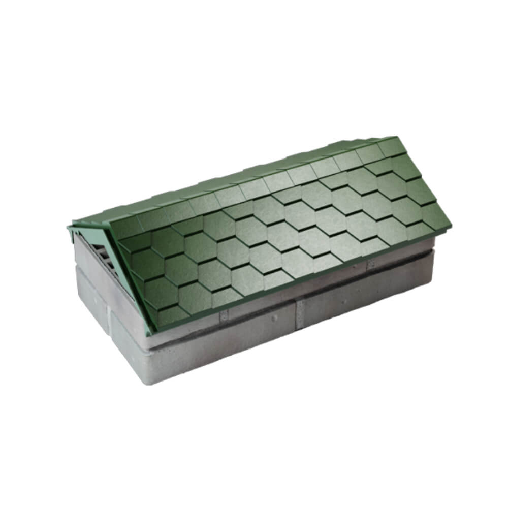 Парапет Zking Эверест Зеленый с посадкой на 1 кирпич (200/225/255мм) в Пскове фото