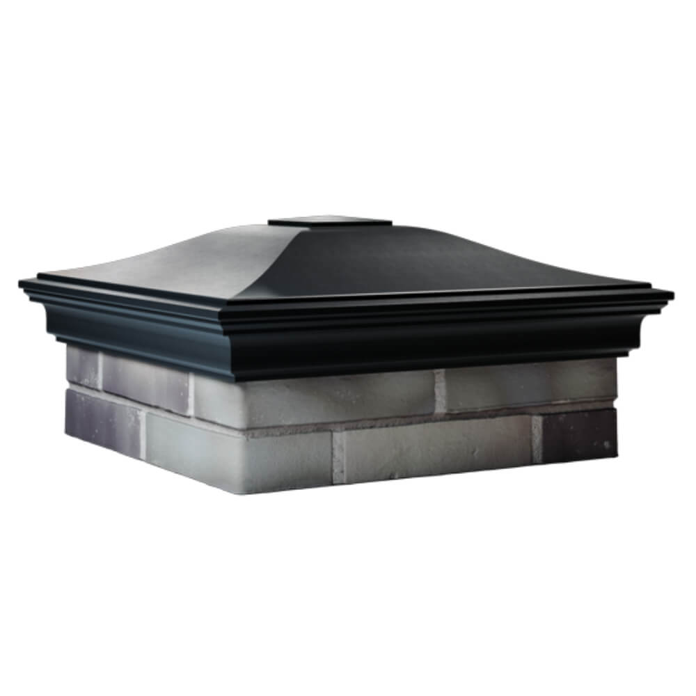 Колпак Zking Монблан Черный на столб 2х2 кирпича (515х515мм) в Пскове фото