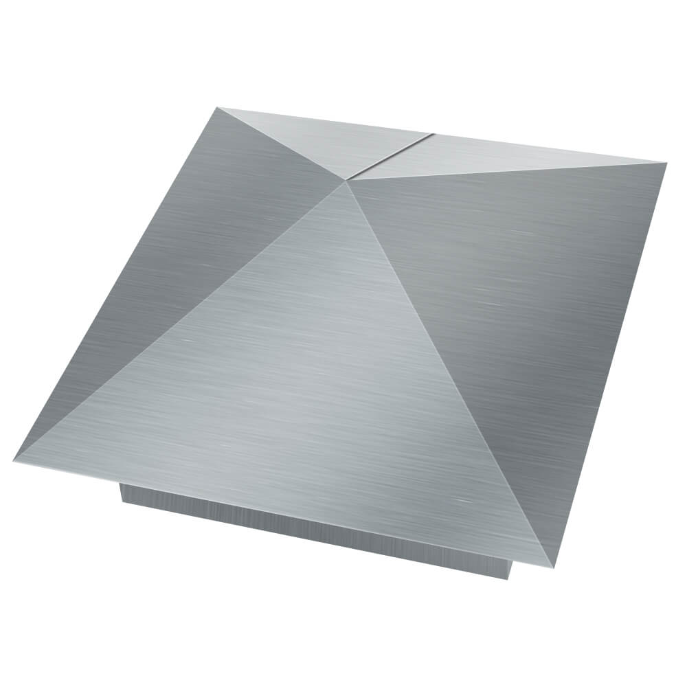 Колпак металлический 380х380мм оцинкованный заборный Псков фото