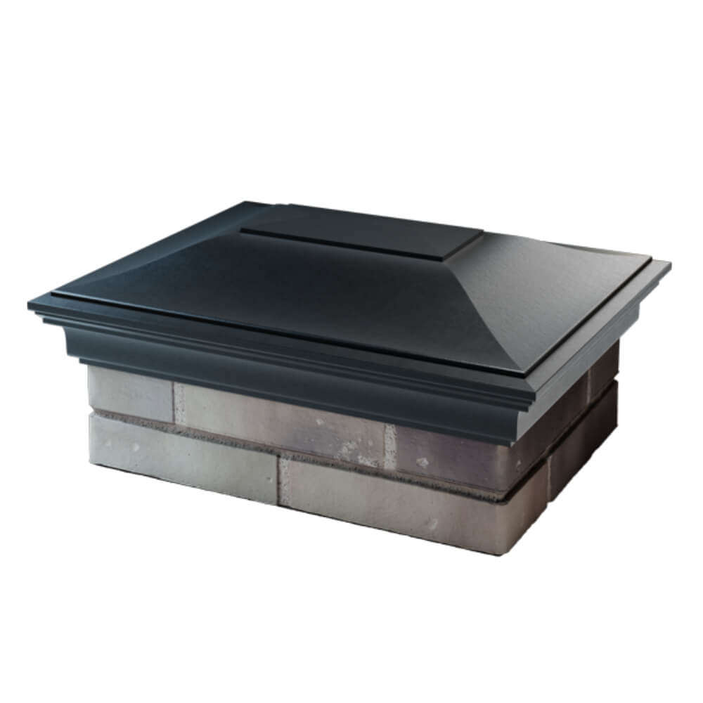 Колпак Zking Монблан Черный на столб 2х1.5 кирпича (515х385мм) в Пскове фото