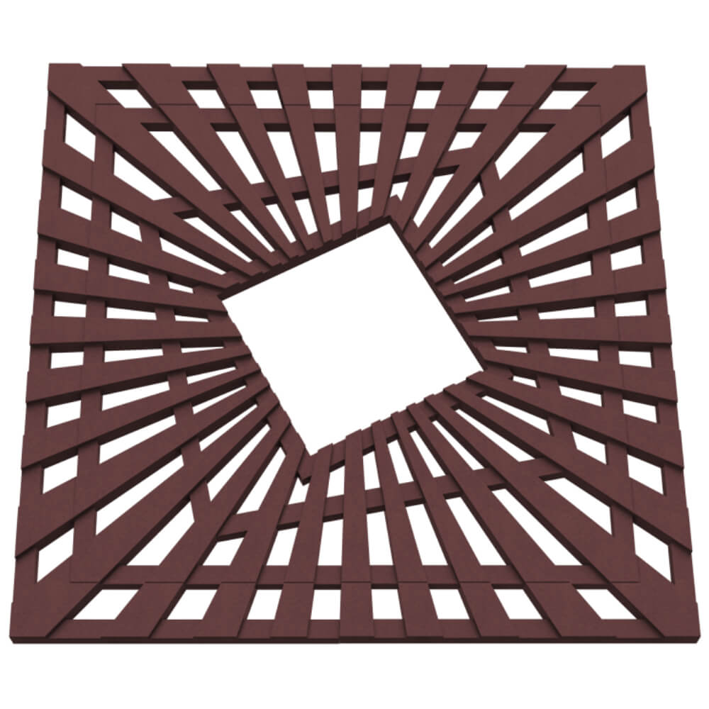 Приствольная решетка для дерева ZKING ATMOSPHERE 1.2х1.2м Коричневая в Пскове фото