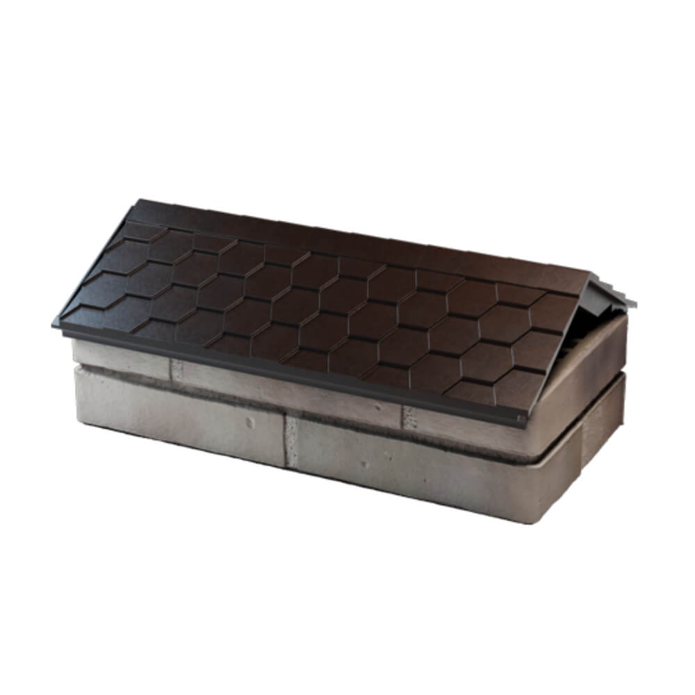 Парапет Zking Эверест Коричневый с посадкой на 1 кирпич (200/225/255мм) в Пскове фото