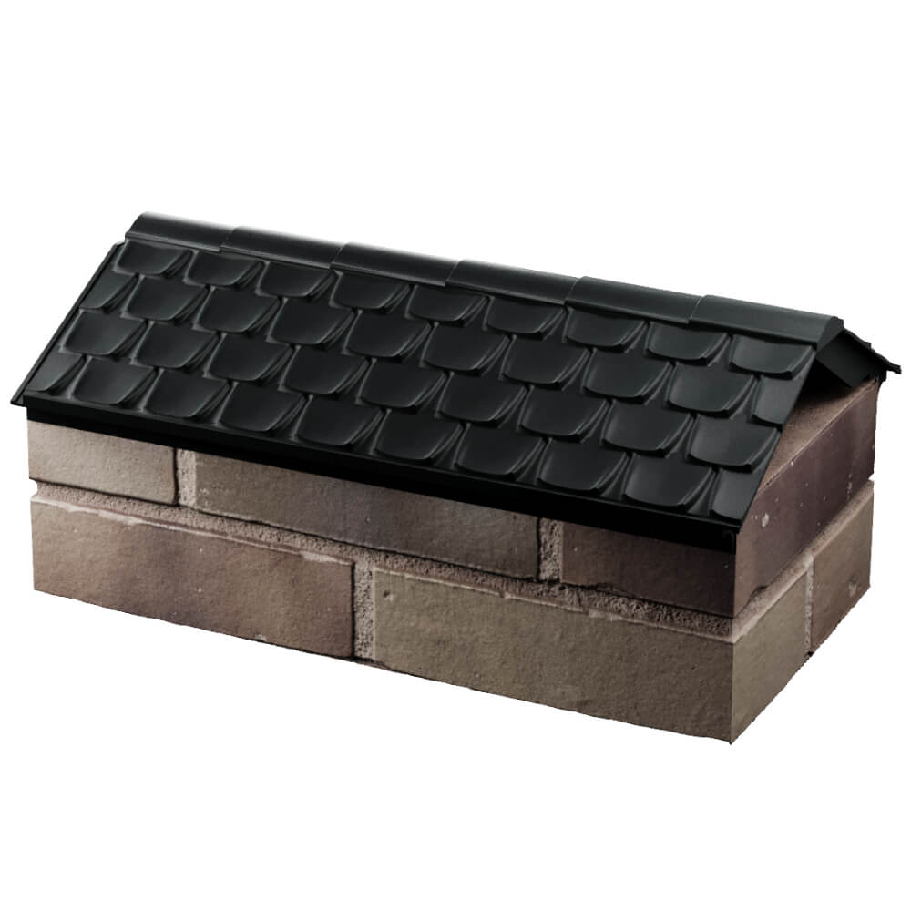 Парапет Zking Эльбрус Черный с посадкой на 1 кирпич (255мм) в Пскове фото