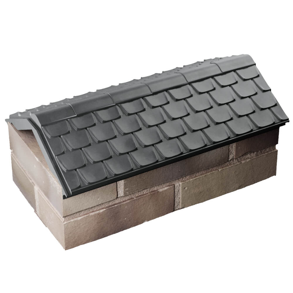 Парапет Zking Эльбрус Серый с посадкой на 1 кирпич (255мм) в Пскове фото