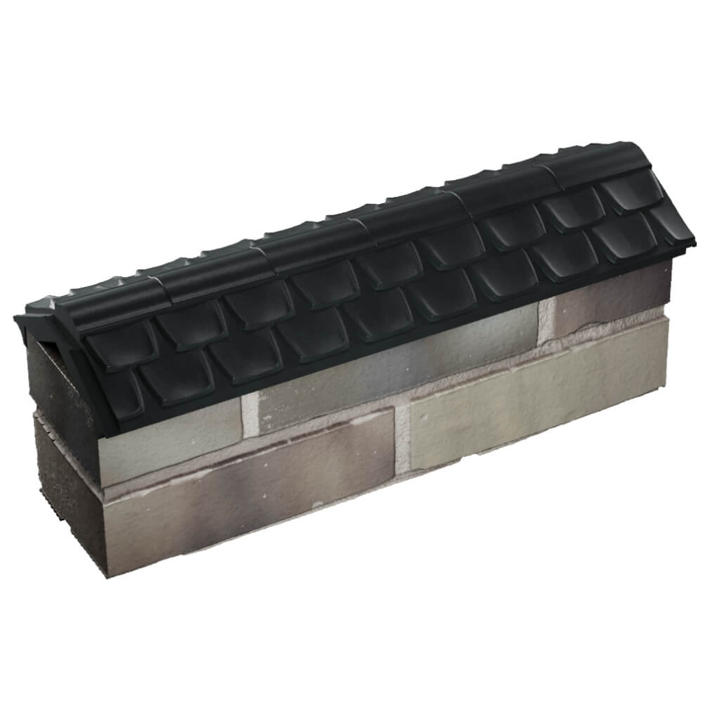 Парапет Zking Эльбрус Черный с посадкой на 0.5 кирпича (130мм) в Пскове фото