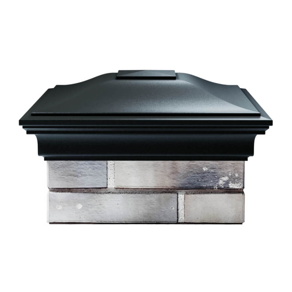 Колпак Zking Монблан Черный на столб 1.5х1.5 еврокирпича 0.7НФ (355х355мм) Псков фото