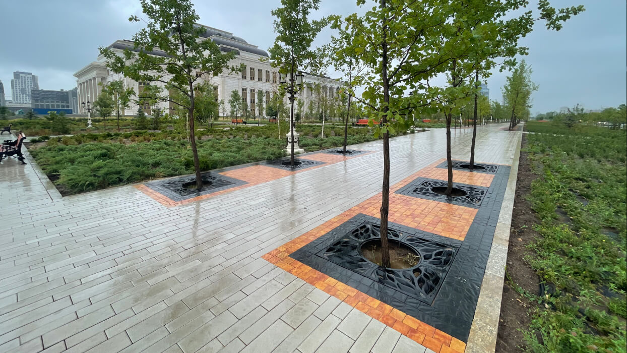 Приствольная решетка для дерева ZKING CRUST 1.2х1.2м Черная в Пскове фото