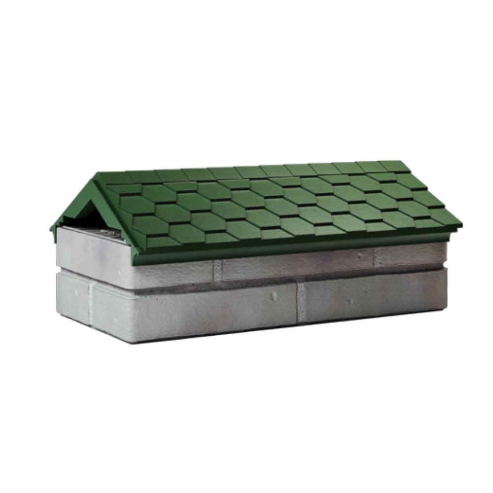 Парапет Zking Эверест Зеленый с посадкой на 1 кирпич (200/225/255мм) Псков фото