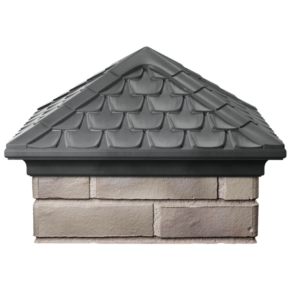Колпак Zking Эльбрус Серый на столб 1.5х1.5 кирпича (385х385мм) Псков фото