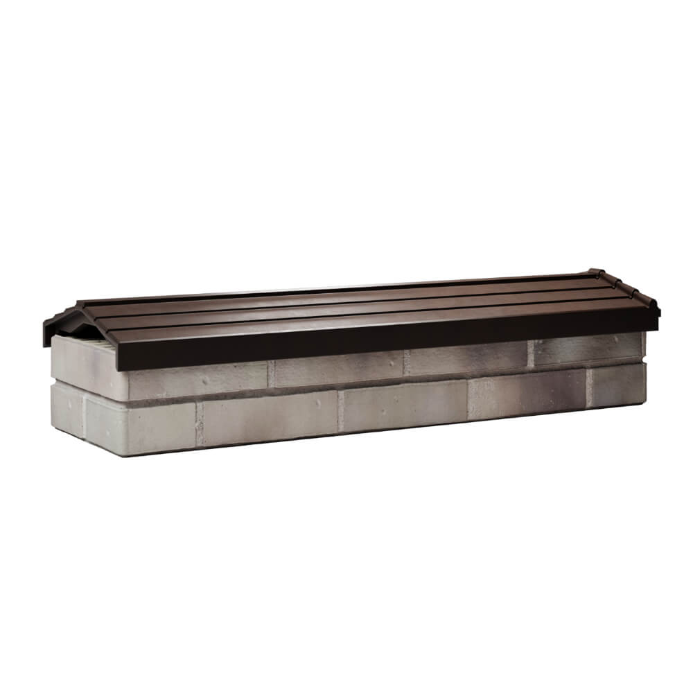 Парапет Zking Бона ХайТек Коричневый посадка на 0.5 кирпича (130мм) Псков фото