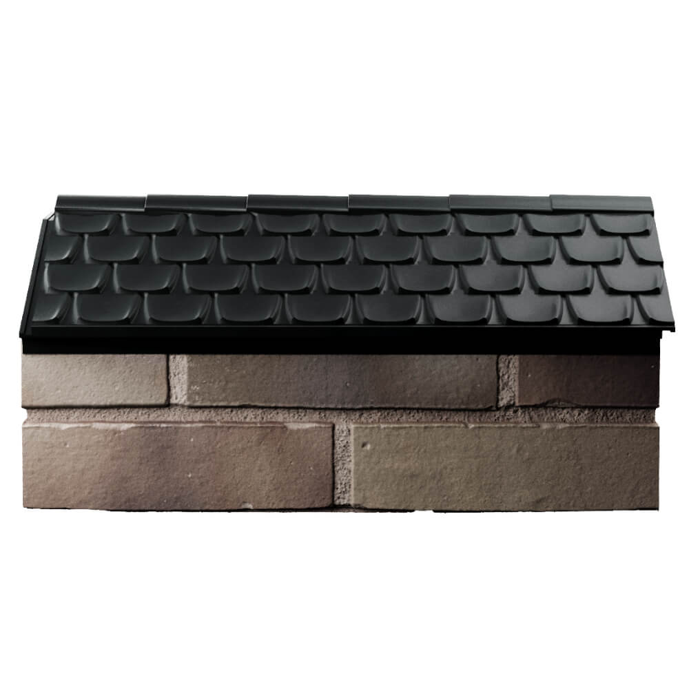 Парапет Zking Эльбрус Черный с посадкой на 1 кирпич (255мм) в Пскове фото