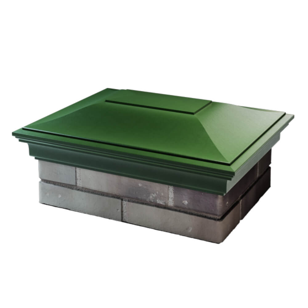 Колпак Zking Монблан Зеленый на столб 2х1.5 кирпича (515х385мм) в Пскове фото