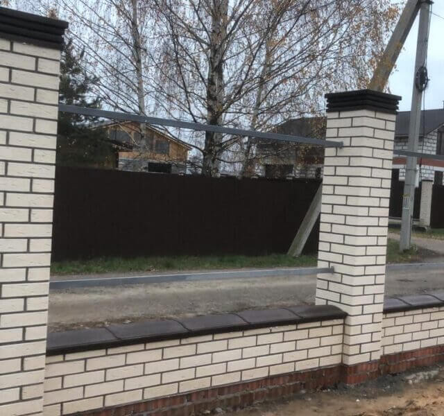 Колпак Zking Бона ХайТек Коричневый на столб 1.5х1.5 кирпича (385х385мм) в Пскове фото