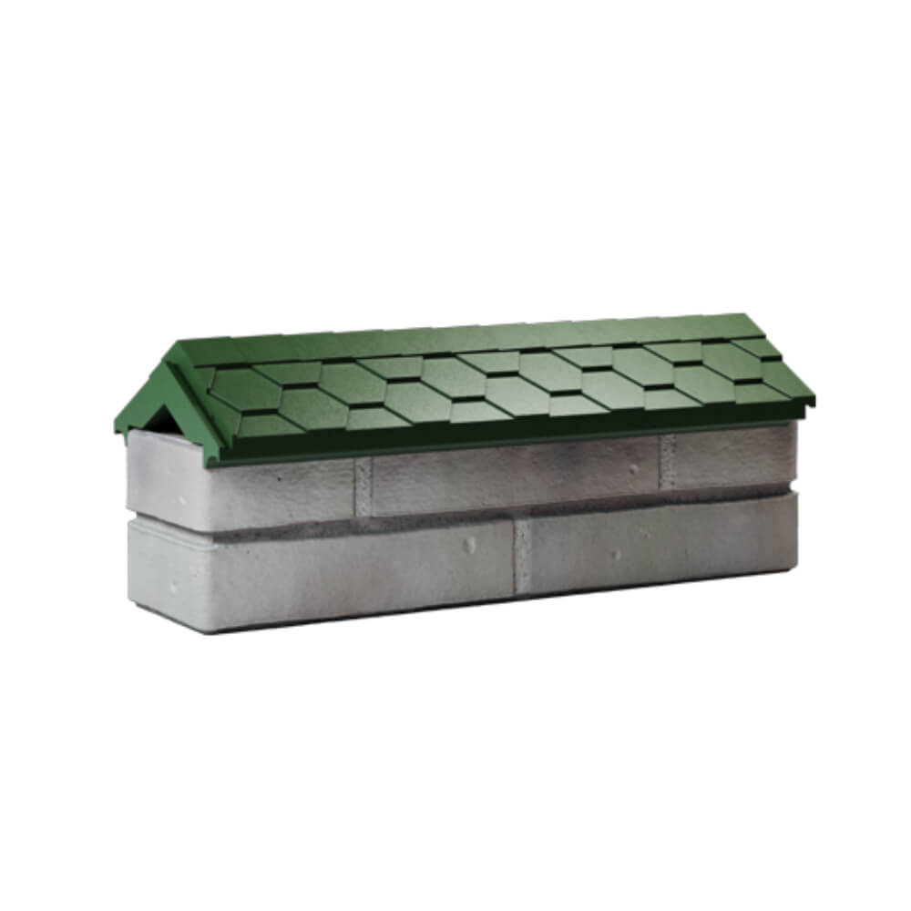 Парапет Zking Эверест Зеленый с посадкой на 0.5 кирпича (130мм) Псков фото