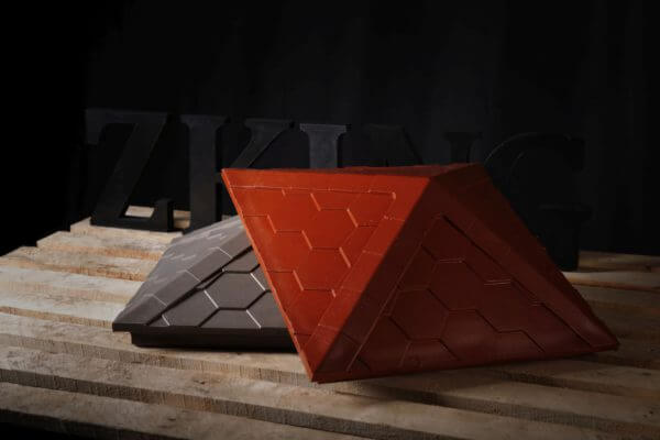 Колпак Zking Эверест Красный на столб 1.5х1.5 кирпича (390х390мм) в Пскове фото