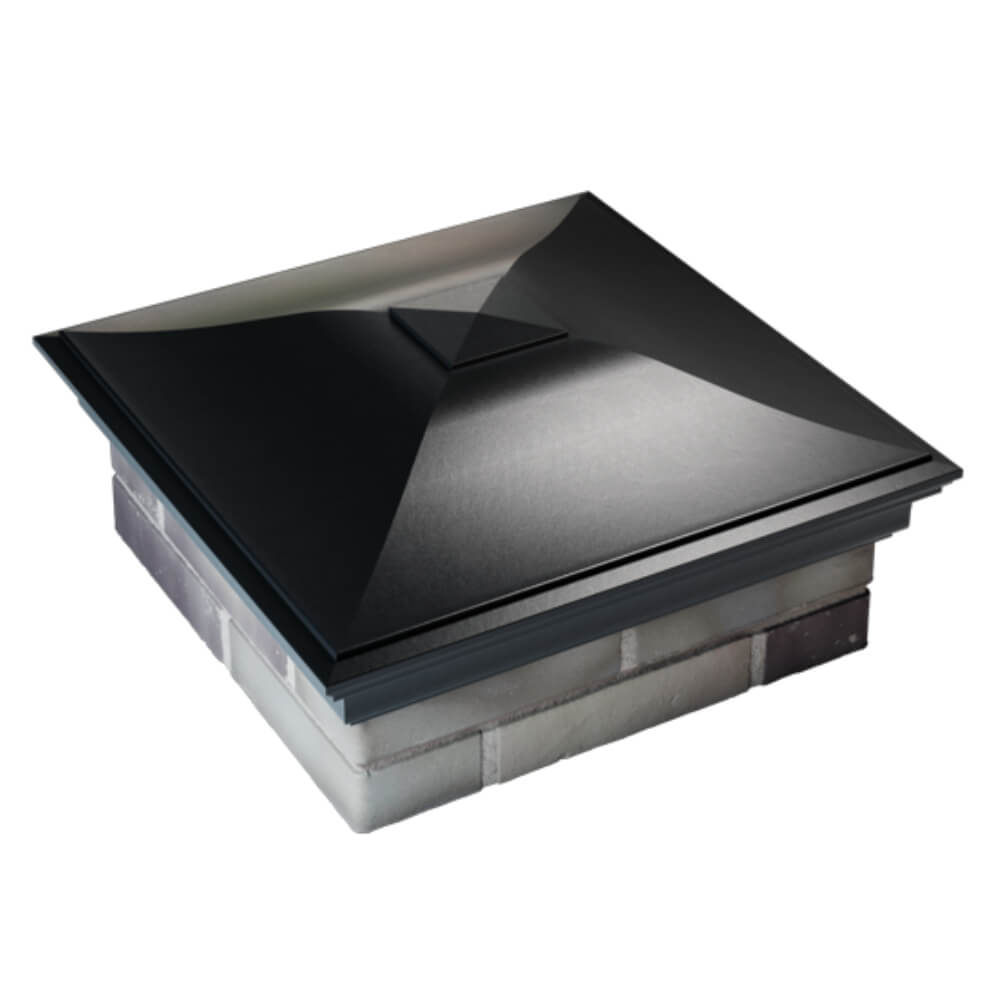 Колпак Zking Монблан Черный на столб 2х2 кирпича (515х515мм) Псков фото