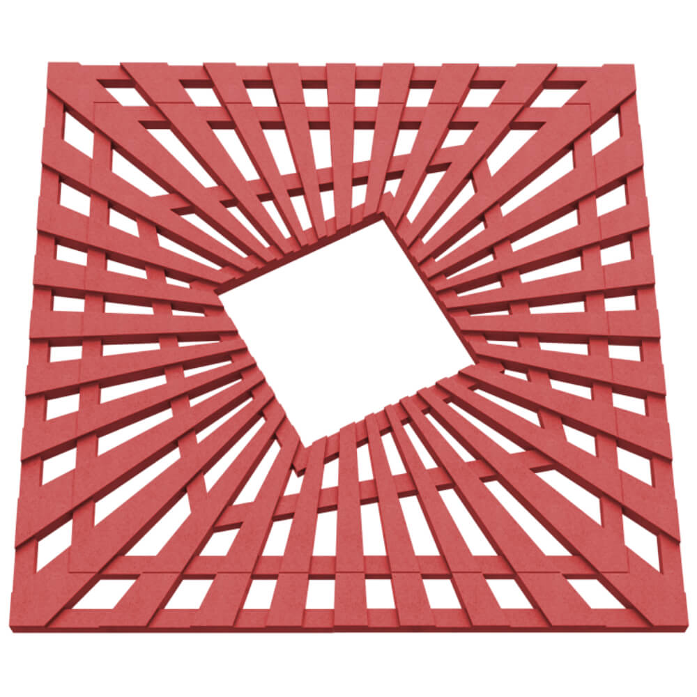 Приствольная решетка для дерева ZKING ATMOSPHERE 1.2х1.2м Красная в Пскове фото