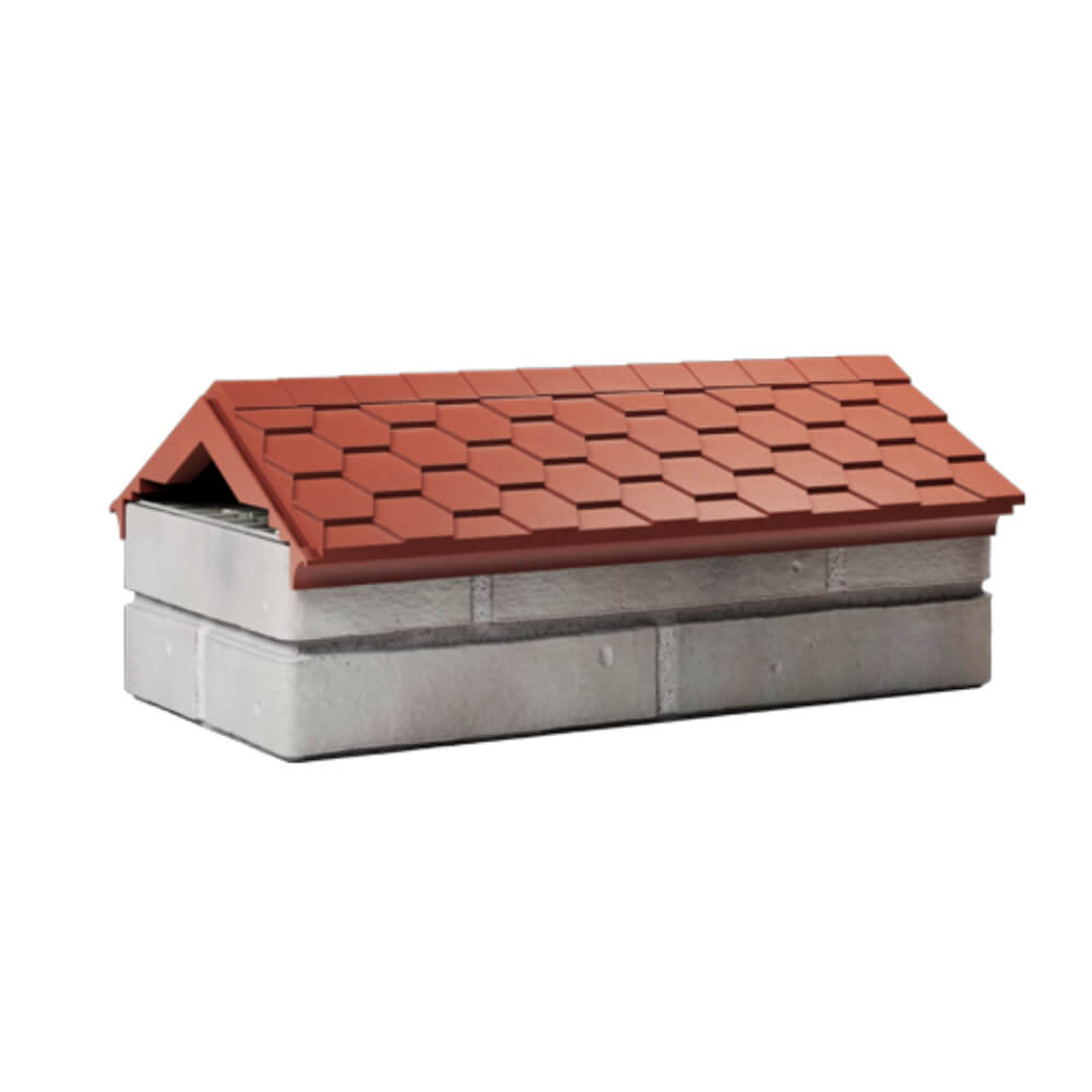 Парапет Zking Эверест Красный с посадкой на 1 кирпич (200/225/255мм) Псков фото