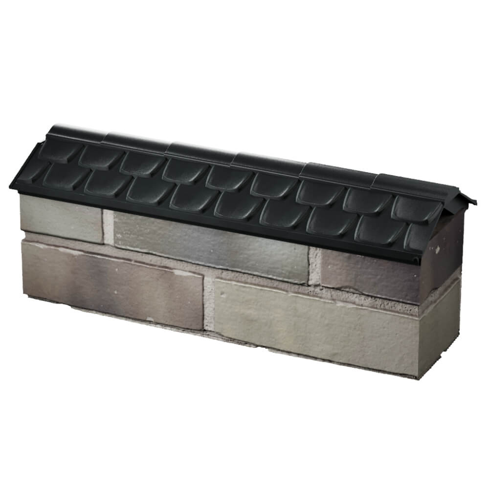 Парапет Zking Эльбрус Черный с посадкой на 0.5 кирпича (130мм) в Пскове фото