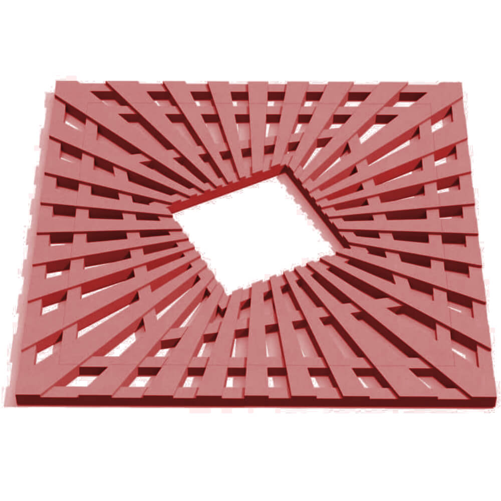 Приствольная решетка для дерева ZKING ATMOSPHERE 1.2х1.2м Красная Псков фото