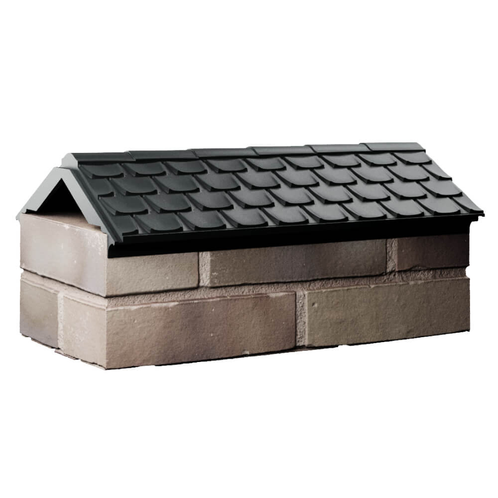 Парапет Zking Эльбрус Черный с посадкой на 1 кирпич (255мм) Псков фото