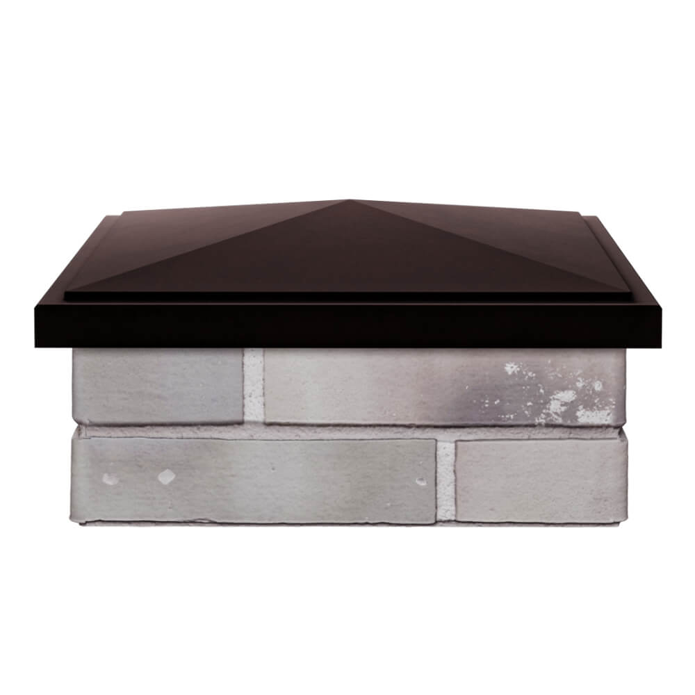 Колпак Zking БонаМоно Коричневый на столб 1.5х1.5 кирпича (385х385, 400х400мм) Псков фото