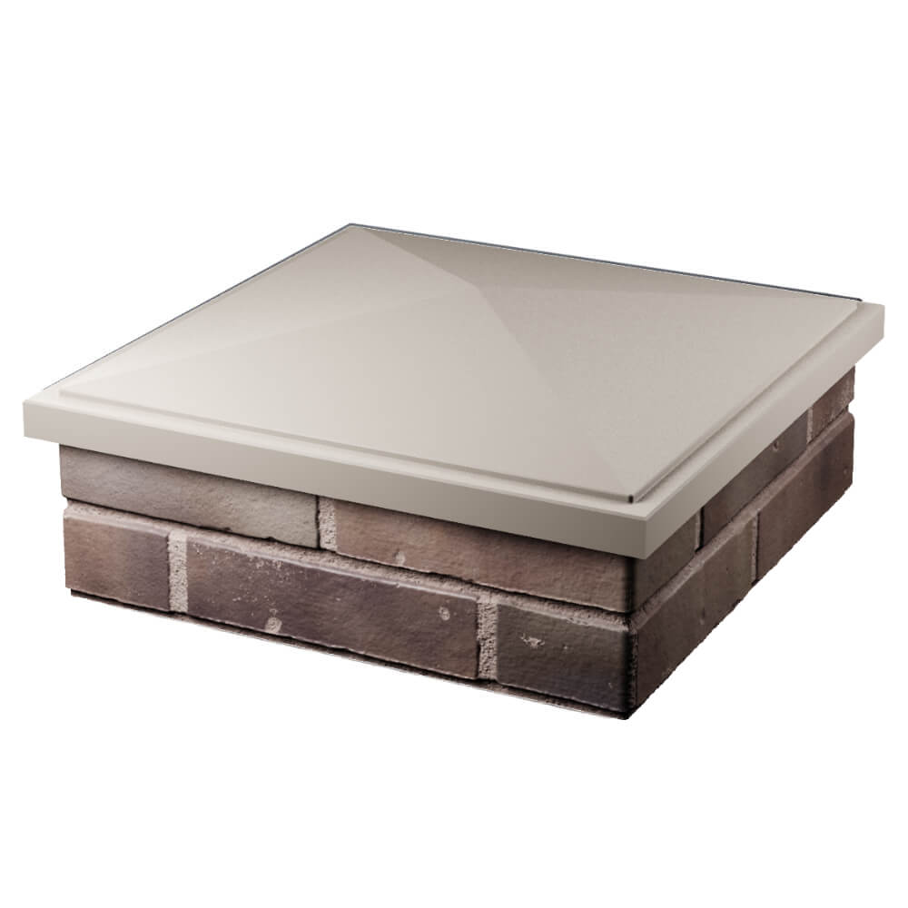 Колпак Zking БонаМоно Бежевый на столб 2х2 кирпича (515х515, 530х530мм) в Пскове фото