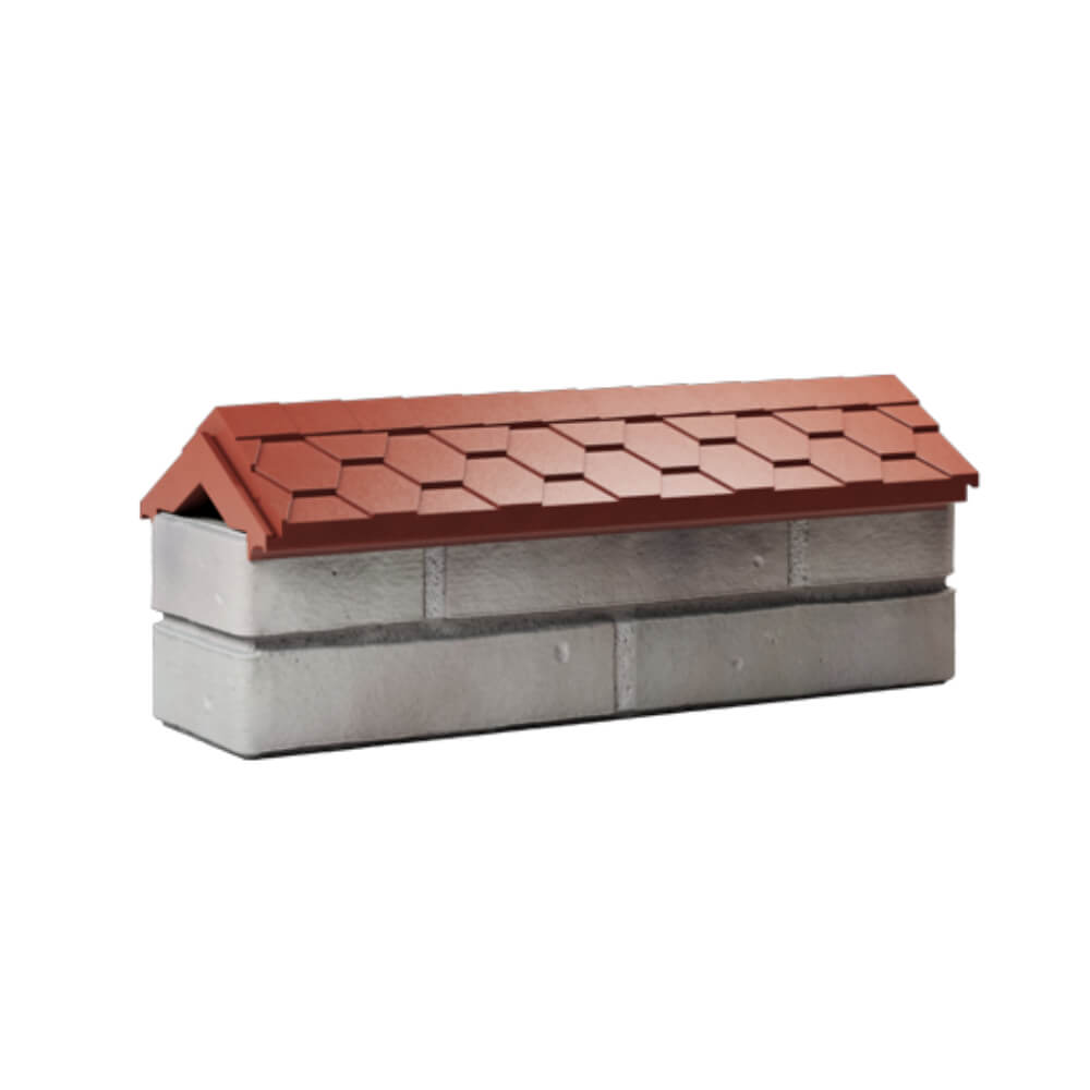 Парапет Zking Эверест Красный с посадкой на 0.5 кирпича (130мм) Псков фото