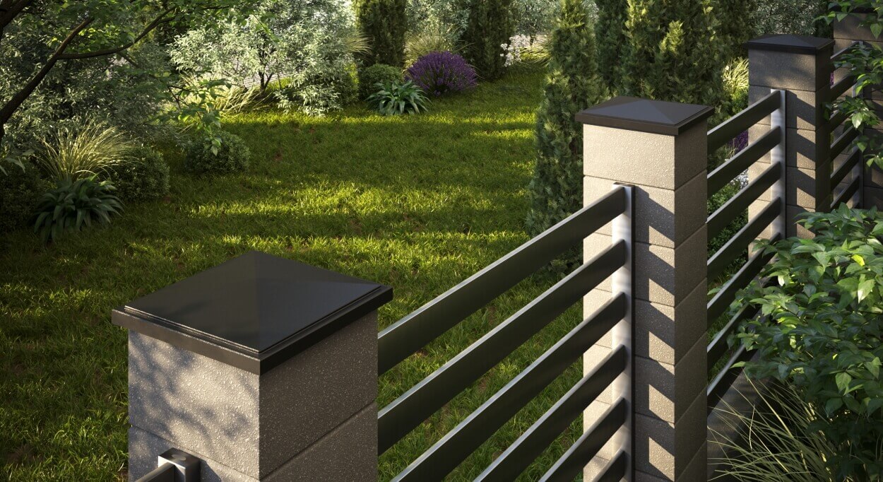 Колпак Zking БонаМоно Коричневый на столб 1.5х1.5 кирпича (385х385, 400х400мм) в Пскове фото