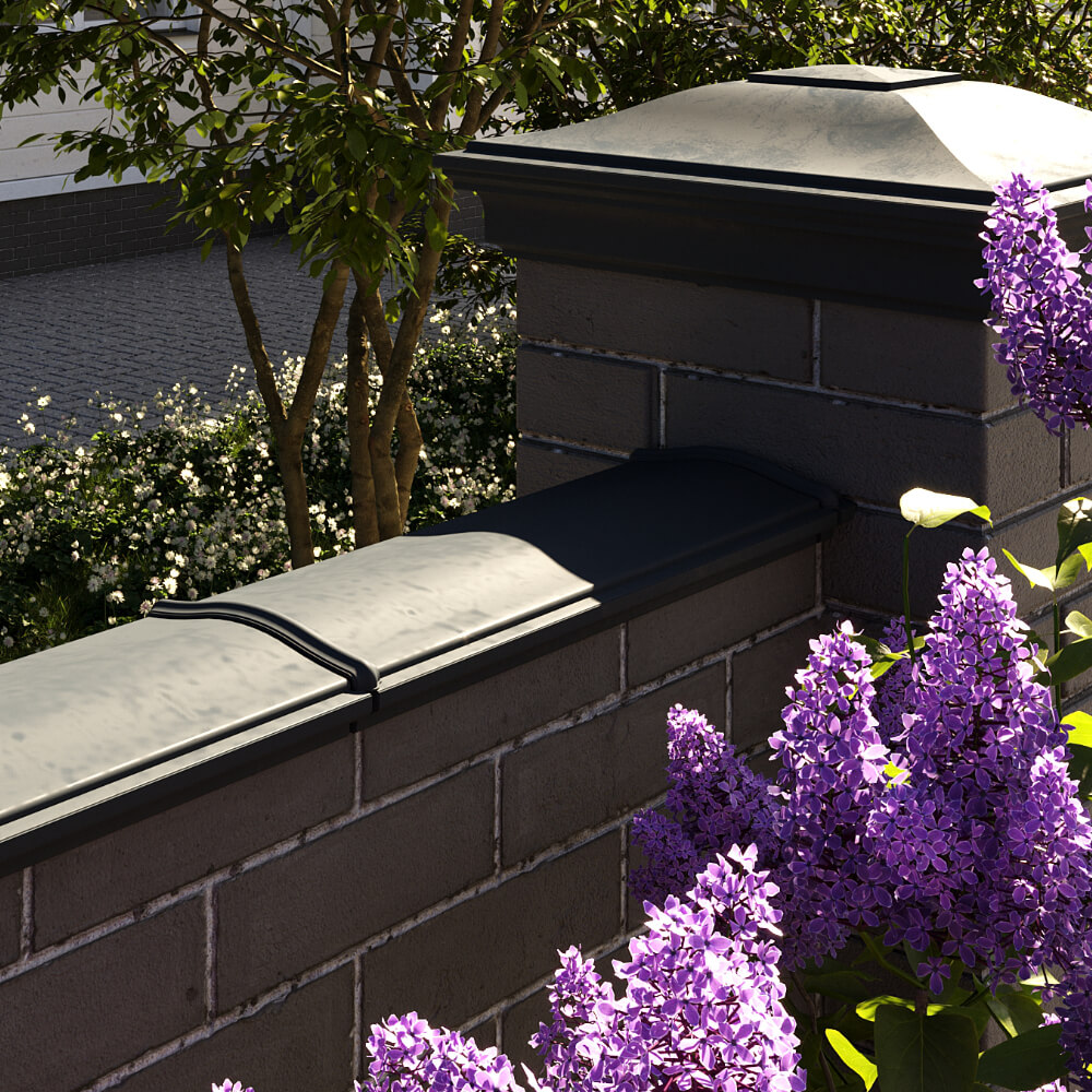 Парапет Zking Монблан Черный посадка на 0.5 кирпича (130мм) в Пскове фото