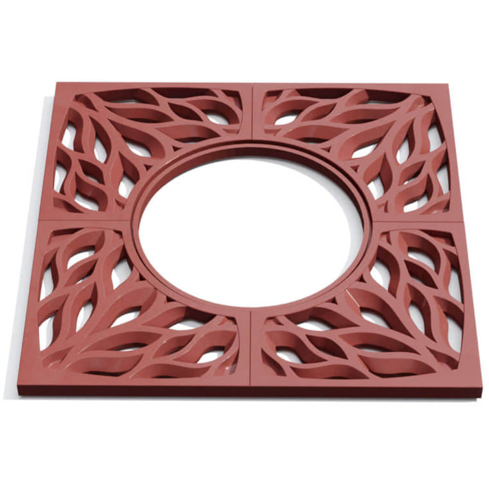 Приствольная решетка для дерева ZKING CRUST 1.2х1.2м Красная Псков фото