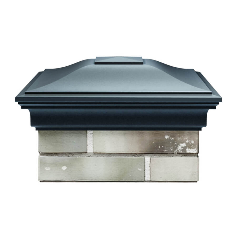 Колпак Zking Монблан Серый на столб 1.5х1.5 еврокирпича 0.7НФ (355х355мм) Псков фото